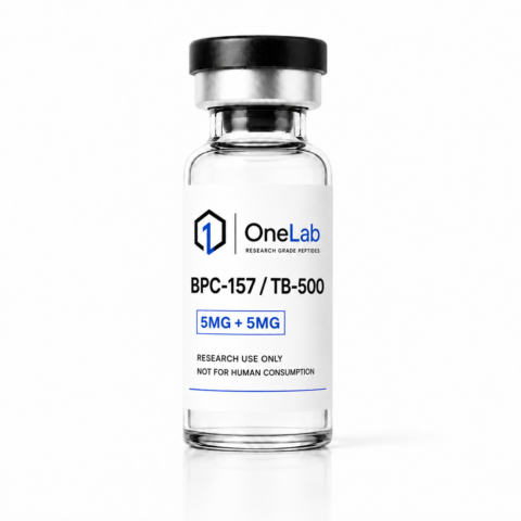 BPC-157 / TB-500 Blend 5MG + 5MG research peptide vial - OneLab Peptides