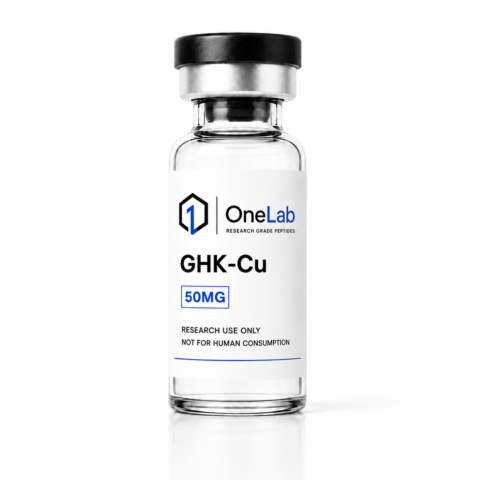 GHK-Cu 50MG research peptide vial - OneLab Peptides
